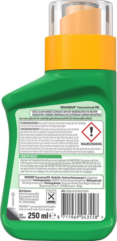 Roundup Onkruidvrij Totaal Concentraat 250 ml