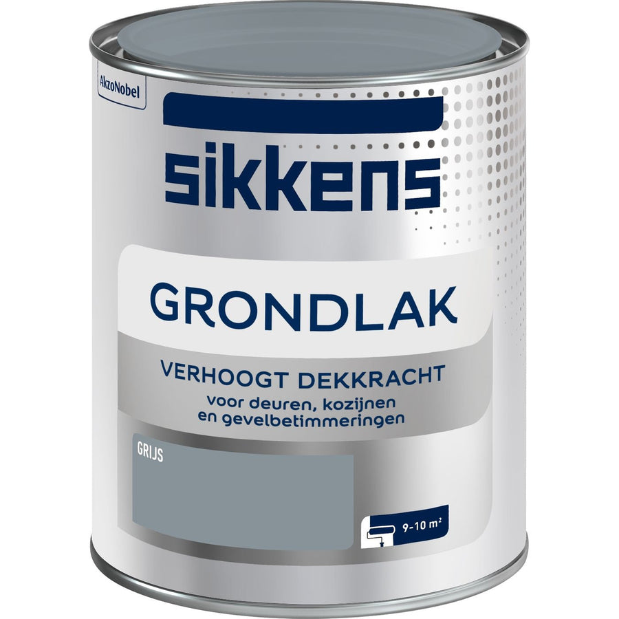 Sikkens grondlak zijdeglans Grijs 750 ml